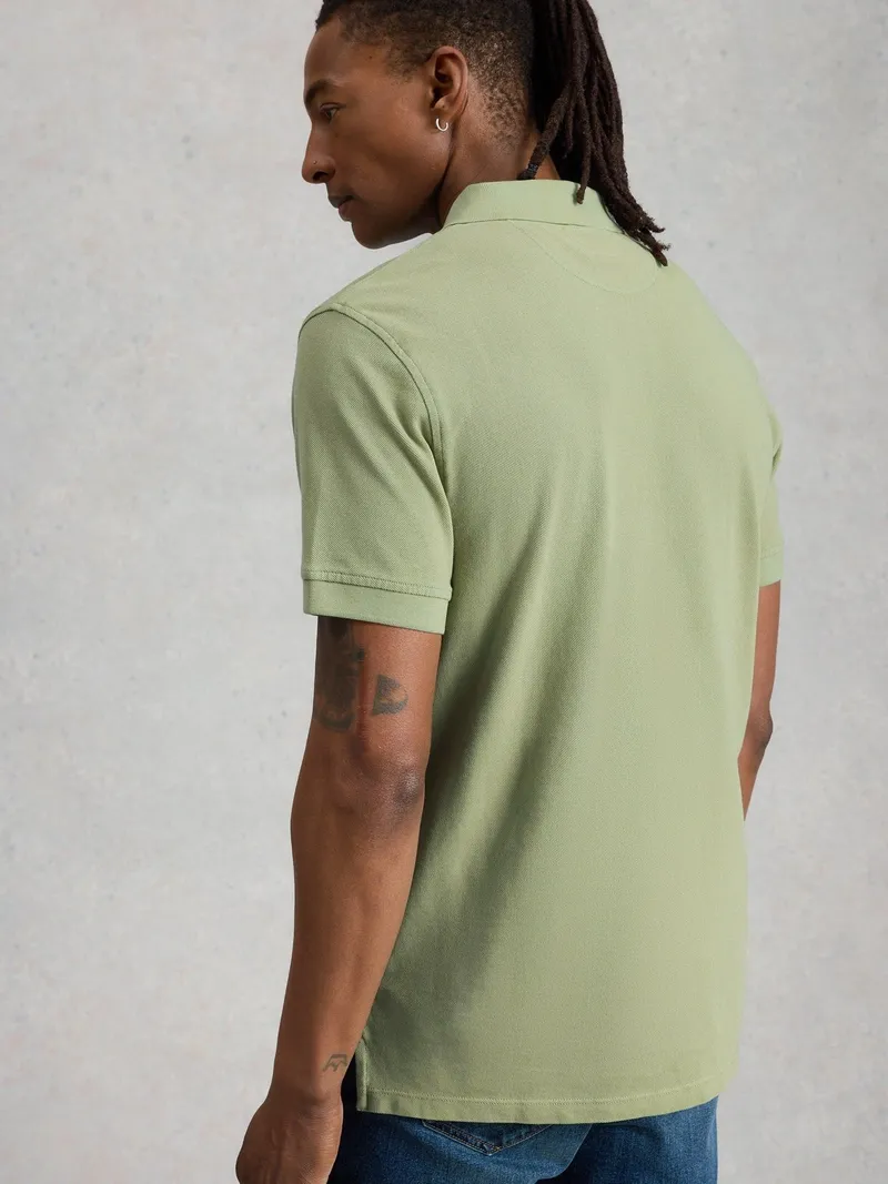 White Stuff Polohemd Utility - L/R, Hellgrün, – Produktbild 4 von 4