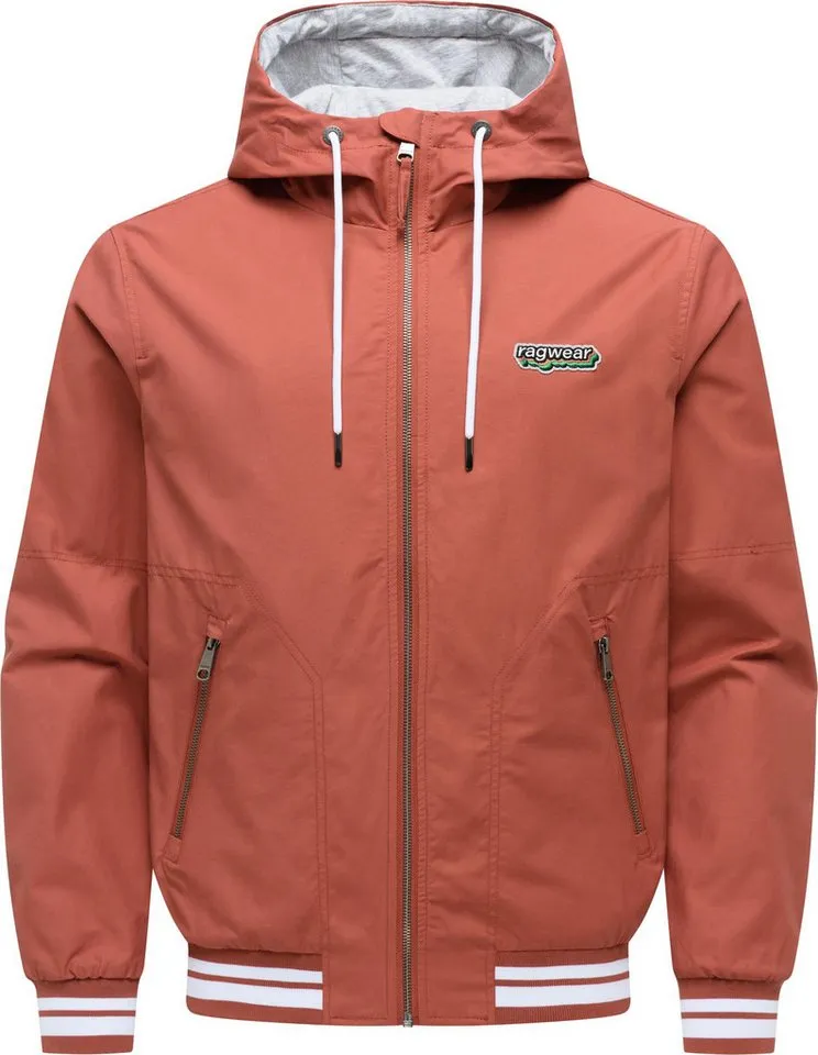 ragwear ragwear Outdoorjacke Stewan YOUMODO leichte Herren Übergangsjacke mitelastischen Bündchen, Braun, – Produktbild 2 von 5