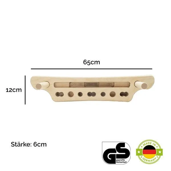4betterdays 4betterdays Trainingsboard 'Griff Kraft Germany' inkl. 2 Sticks & Übungsposter Birkenholz – Produktbild 4 von 4
