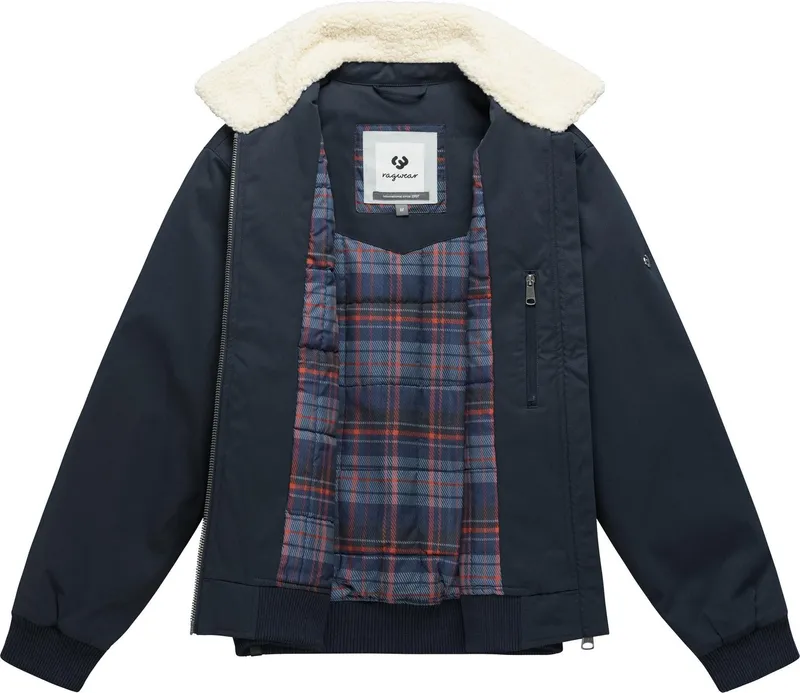 ragwear ragwear Outdoorjacke Newys Y Wasserdichte Jacke mit warmem Kragen, Blau, – Produktbild 1 von 5