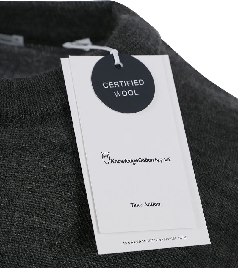 KnowledgeCotton Apparel KnowledgeCotton Apparel WollpulloverAnthrazit - Größe XL, Anthrazit, – Produktbild 4 von 4