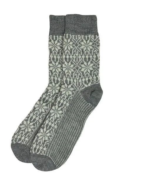 hirsch natur hirsch natur Erwachsene Norweger Sternenmuster Socke kbT Wolle, Natural, – Produktbild 2 von 2