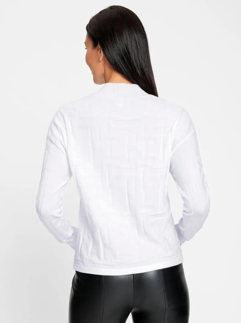 heine Jacquardpullover ecru, Ecru, – Produktbild 1 von 2