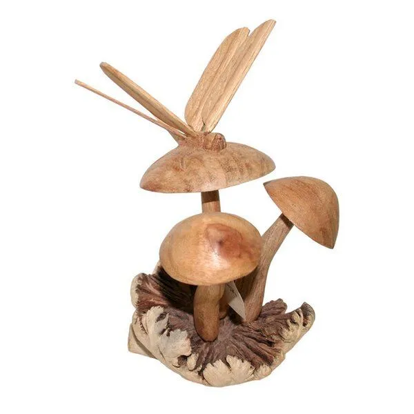 Mitienda Shop Mitienda Shop Dekofigur aus Holz Libelle auf Pilzen – Produktbild 2 von 2