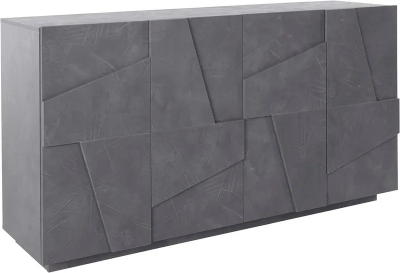 Home affaire Sideboard PING, Breite 162,5 cm, Grau, – Produktbild 3 von 5