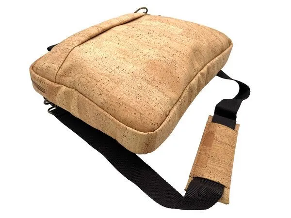 Kork-Deko Kork-Deko Schultertasche aus Kork-Stoff, Hellbraun, – Produktbild 4 von 8