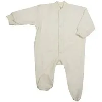 Cosilana Cosilana Baby Schlafanzug 1-tlg mit Fuss Woll-Frottee, Natur, – Produktbild 1 von 2