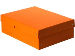 Falken Falken Aufbewahrungsbox "PURE Box" Pastell, DIN A4, 100 mm Höhe, orange – Produktbild 1 von 1
