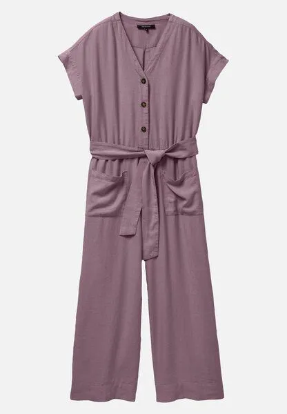 recolution Damen Jumpsuit aus Leinen und LENZING ECOVERO Viskose Mix - DIANELLA - recolution, Mystic grape (lila), – Produktbild 1 von 4