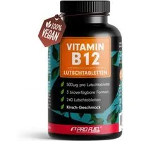 ProFuel ProFuel Vitamin B12 Lutschtabletten Kirsche - 240 St., vegan – Produktbild 1 von 1