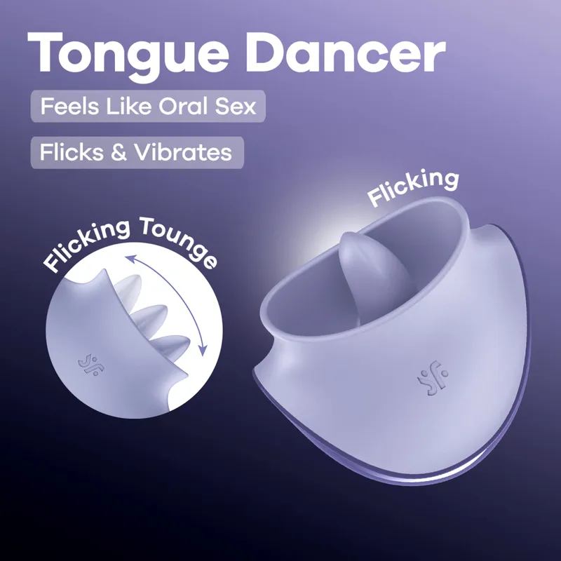Satisfyer Satisfyer Tongue Dancer, 9,5 cm, Lila, – Produktbild 1 von 1
