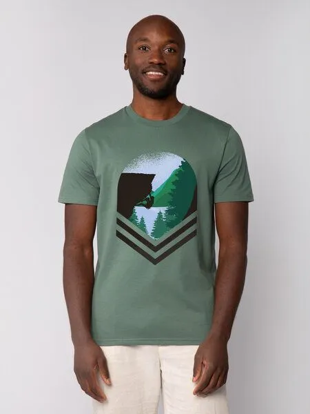 watapparel watapparel T-Shirt Unisex Bay Climbing, Green bay, – Produktbild 2 von 2