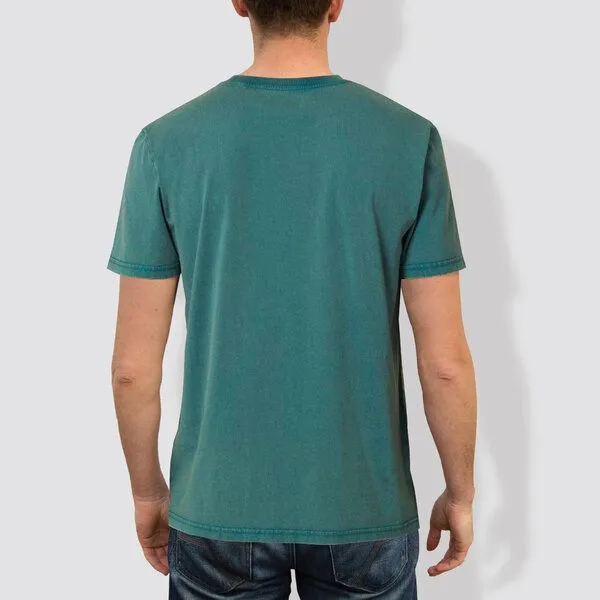 little kiwi little kiwi Unisex T-Shirt, "Skater", Dyed hydro (grün-blau), – Produktbild 2 von 2