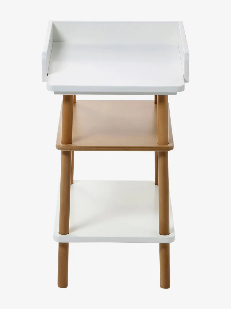 Vertbaudet Puppen-Wickeltisch aus Holz FSC®, Weiß, – Produktbild 3 von 4