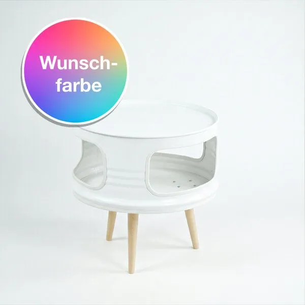 Lockengelöt Lockengelöt Little Betty Deckel ohne Ausguss Nachttisch Couchtisch aus kleinem Ölfass, Wunschfarbe, – Produktbild 2 von 2