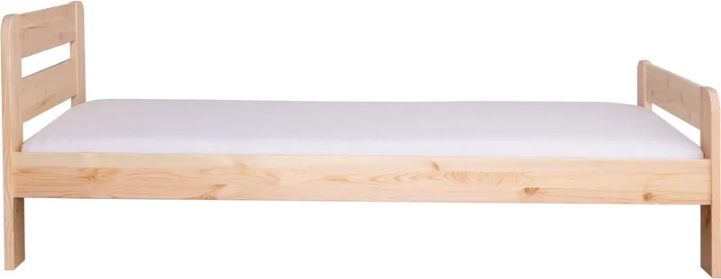 TICAA TICAA Massivholzbett "Bert", FSC®-zertifiziert (Kiefer), Jugendbett, mit Lattenrost (90x200cm, 100x200cm, 140x200cm), ideal für das Kinder- und Jugendzimmer, Massivholz, Beige, – Produktbild 4 von 5