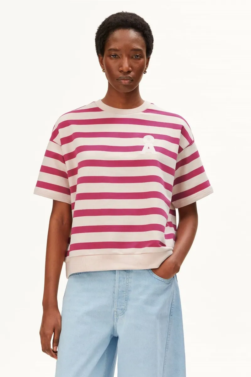 ARMEDANGELS ARMEDANGELS Damen vegan Sweatshirt Bamikaa Rosa, Dunkelpink, – Produktbild 2 von 2