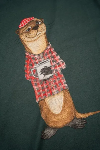 LAKOR LAKOR T-Shirt aus Bio-Baumwolle - An Otter Coffee, Brown, – Produktbild 3 von 4