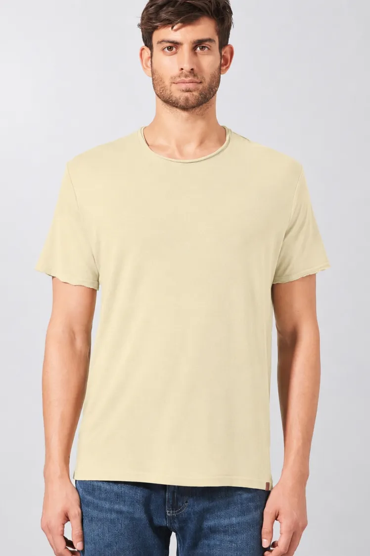 HempAge Hempage Herren vegan T-Shirt Timeless Basic Gobi Beige, Beige, – Produktbild 2 von 2
