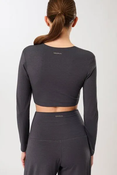 mandala Mandala Support Top Longsleeve, Onyx (grau), – Produktbild 4 von 4
