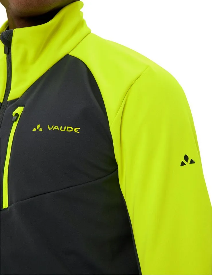 Vaude Vaude Fahrradjacke Men's Posta Softshell Jacket VII (1-St) winddichte, wasserabweisende und atmungsaktiv Fahrradjacke, Gelb, – Produktbild 4 von 4