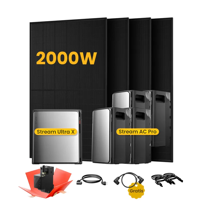 EcoFlow EcoFlow Stream Ultra X, All-in-One Speicher für Balkonkraftwerke, mit 4 x 500 Bifaziale Solarmodule, by Powerness - Stream Ultra X + 4 x Stream AC Pro | 11520Wh / Gratis Smart Meter / Standardversand – Produktbild 1 von 1