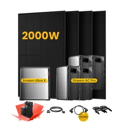 EcoFlow EcoFlow Stream Ultra X, All-in-One Speicher für Balkonkraftwerke, mit 4 x 500 Bifaziale Solarmodule, by Powerness - Stream Ultra X + 4 x Stream AC Pro | 11520Wh / Gratis Smart Meter / Standardversand – Produktbild 1 von 1