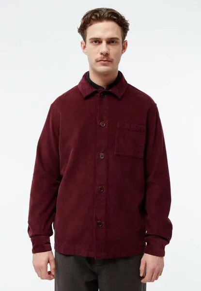 Givn Berlin Givn Berlin Overshirt GBCURT aus Bio-Baumwollcord, Burgundy, – Produktbild 3 von 4