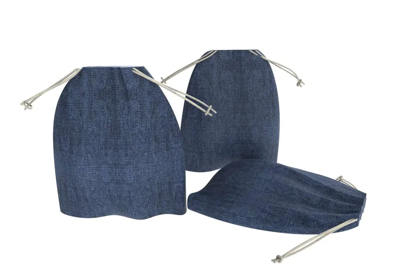 nuts innovations nuts innovations Obst- und Gemüsebeutel 3er Set aus Baumwolle Jeans – Produktbild 1 von 2