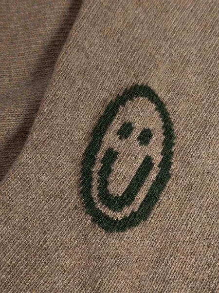 Rotholz Rotholz Smiley Knitted Sweater, Blue melange, – Produktbild 2 von 4