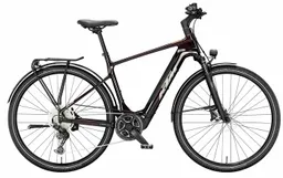 KTM KTM MACINA SPORT SX ELITE - 28 Zoll 400Wh 10K Diamant - transparent red (grey+chrome orange) – Produktbild 1 von 1