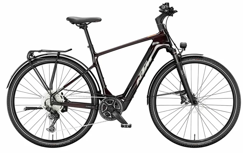 KTM KTM MACINA SPORT SX ELITE - 28 Zoll 400Wh 10K Diamant - transparent red (grey+chrome orange), Rot, – Produktbild 1 von 1