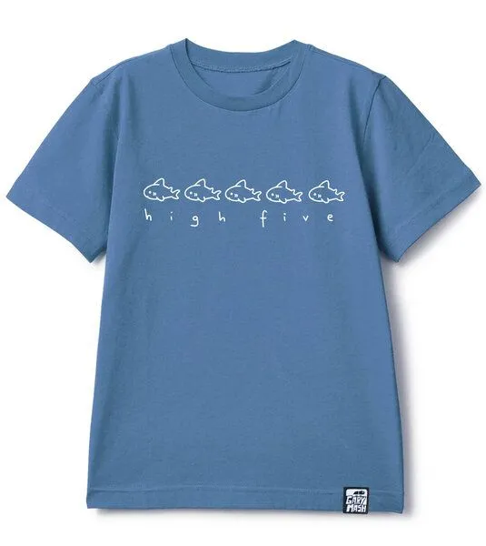 Gary Mash GARY MASH Kinder T-Shirt High five aus Bio-Baumwolle, Blaugrau (blau), – Produktbild 1 von 2
