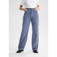 MELA Cord Hose mit hohem Bund und weitem Bein OORJA | von MELA | Fairtrade & GOTS zertifiziert, Taubenblau, – Produktbild 1 von 1