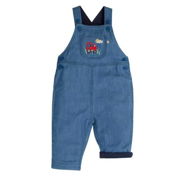 Frugi Frugi Latzhose Traktor mit Innenfutter Hopscotch Dungaree denim – Produktbild 1 von 2