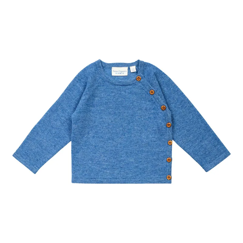 Sense Organics Sense Organics Wickel-Strickjacke Wolle, Blau, – Produktbild 2 von 2