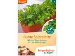 Bingenheimer Saatgut Bunte Salatplatte für den Balkonkasten – Produktbild 1 von 1