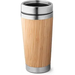 hi!dea™ hi!dea™ PIETRO. Reisebecher aus Bambus und Edelstahl 500 ml – Produktbild 1 von 1