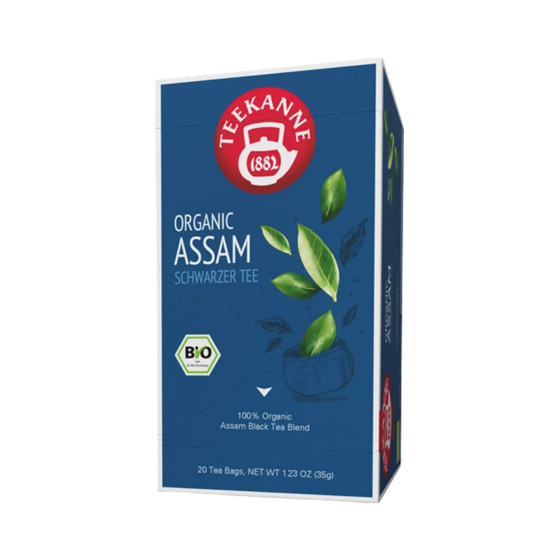 Teekanne Teekanne BIO Organic Assam, Bio Schwarztee, Teebeutel im Kuvert, 2. Entnahmefach/displaytauglich, 35g – Produktbild 1 von 1