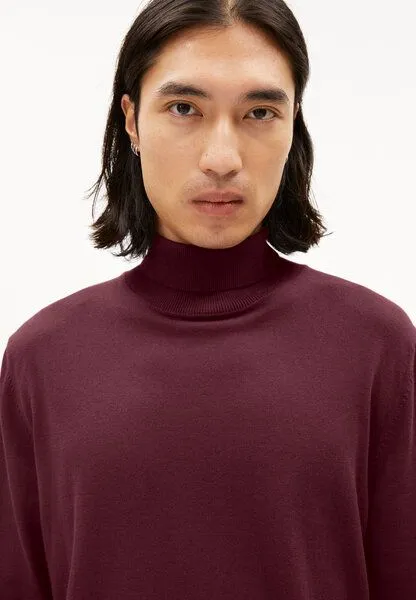ARMEDANGELS ARMEDANGELS GAARDO Herren Pullover Regular Fit aus Bio-Baumwolle, Cranberry juice, – Produktbild 3 von 4