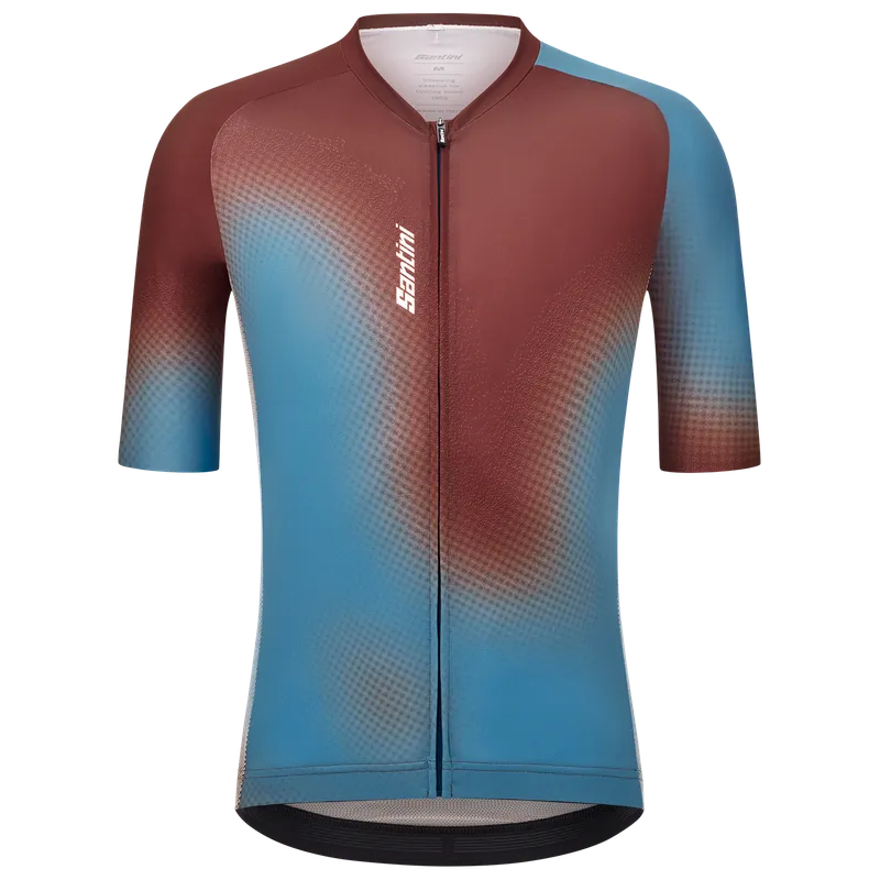 SANTINI Aura Kurzarmtrikot, für Herren, Blau, – Produktbild 1 von 1