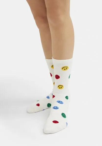 Natural Vibes Natural Vibes Colorful Smiles Bio GOTS | Bunte Tennissocken | Herren Damen Socken | – Produktbild 2 von 3