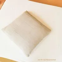 körber mode körber mode Kissenbezug 80x80 reiner Hanf aus Europa, ungebleicht Natur pur – Produktbild 1 von 1