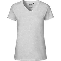 Neutral Neutral® Damen T-Shirt von Neutral Bio Baumwolle V-Neck, Sports grey, – Produktbild 1 von 1