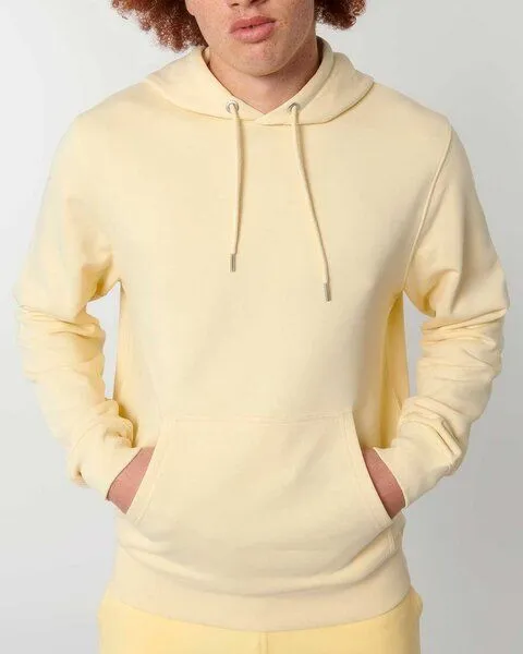 YTWOO YTWOO Nachhaltiger Unisex Hoodie aus Bio-Baumwolle und recyceltem PET; Terry, Hellgelb, – Produktbild 1 von 4