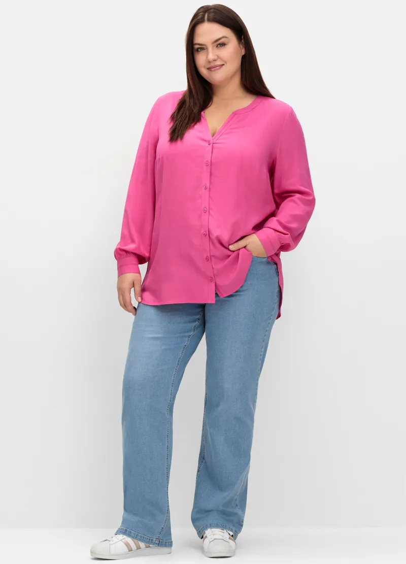 sheego Longbluse, Fuchsia, – Produktbild 2 von 2