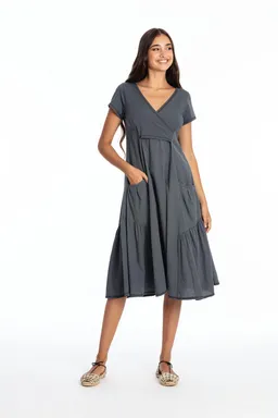 RAVENS VIEW IBIZA RAVENS VIEW IBIZA Damen vegan Kleid Paola Lava Blau – Produktbild 1 von 1