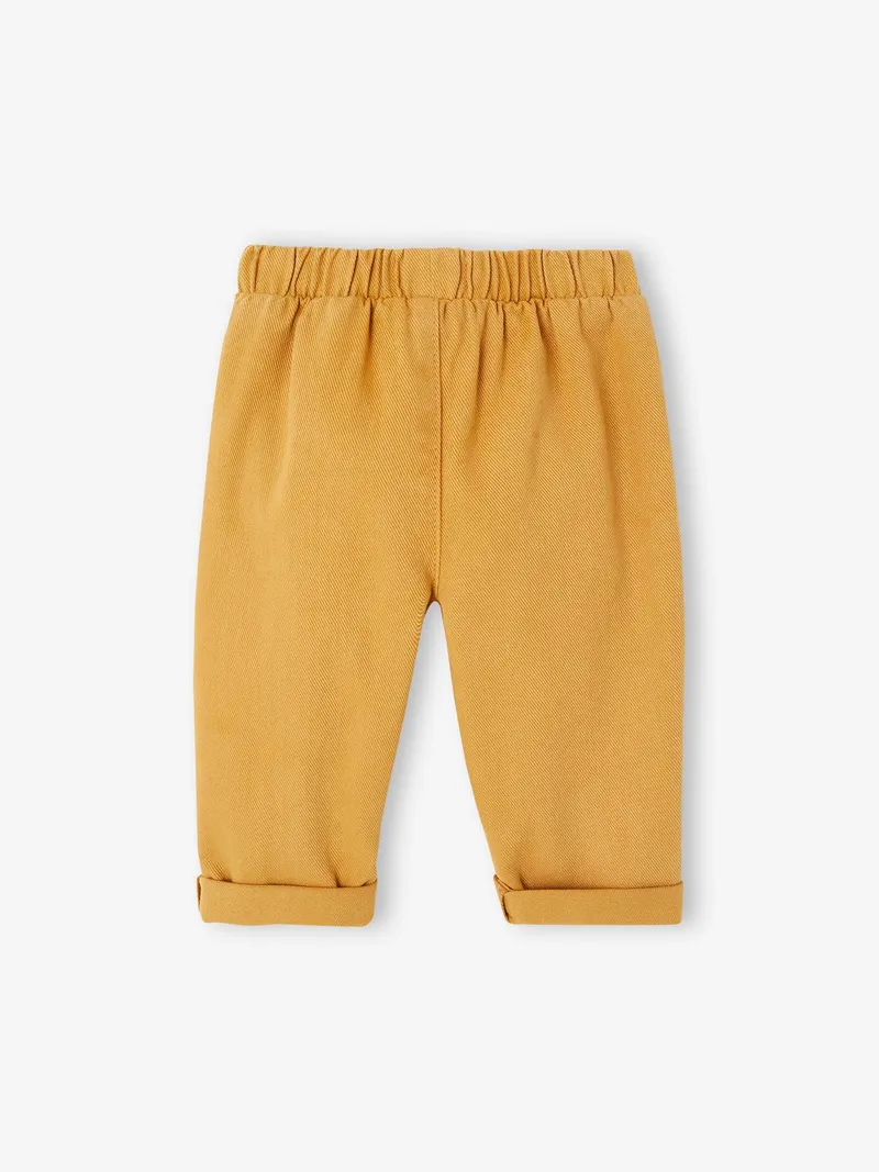 Vertbaudet Baby Hose mit Dehnbund und Zierknöpfen, Karamell, – Produktbild 2 von 3