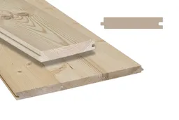 woodstore24 woodstore24 Fassadenverkleidung aus Fichte/ Tanne - Massivholz, 22 x 121 mm, Hobeldiele (PE = 5 Stk.) - Länge: 5,10 m – Produktbild 1 von 1
