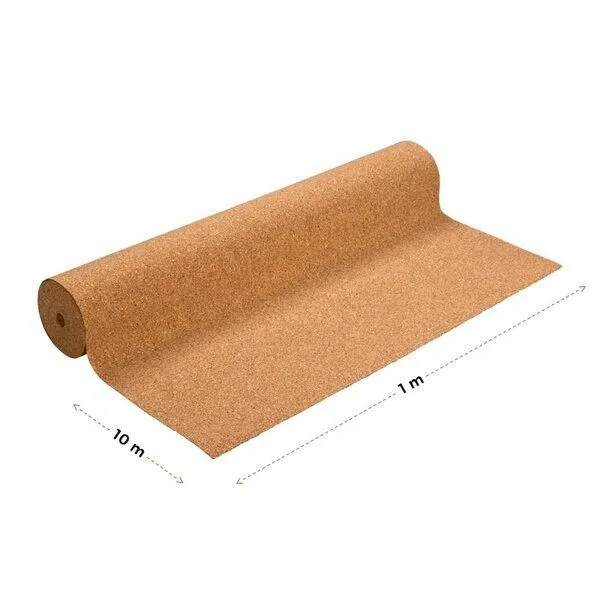 Kork-Deko Kork-Deko 8,12 EUR/qm - Trittschalldämmung aus Kork - 10qm Rolle - 4mmx1mx10m – Produktbild 4 von 6